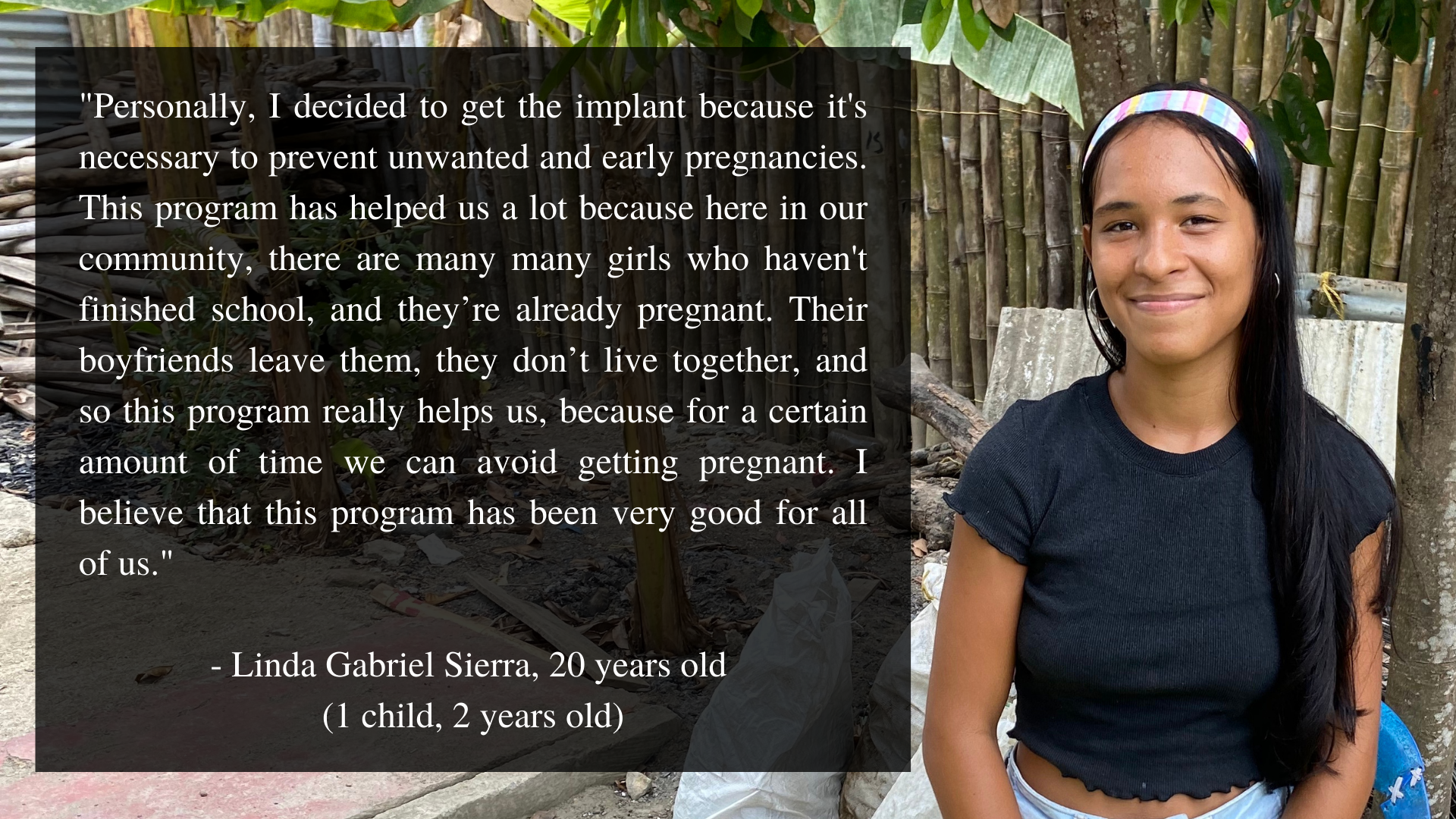 Linda family planning testimony zona bananera Family Planning in Colombia